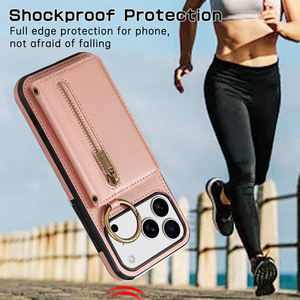 Custodia a Portafoglio per iPhone 17 <span class=keywords><strong>con</strong></span> Cordino di Lusso in Pelle Collana a <span class=keywords><strong>Tracolla</strong></span> <span class=keywords><strong>Cover</strong></span> per iPhone 15 16 17 Pro Max - Product Image 4