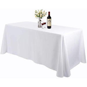 Mantel redondo blanco para fiestas y bodas Tela reutilizable con Spandex para eventos al aire libre - Product Image 4