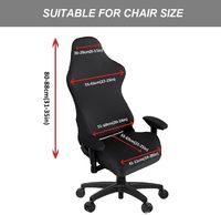 Housse de chaise de jeu e-sports, personnalisable, extensible, lavable en machine, housse de chaise de bureau pour jeu vidéo d'ordinateur