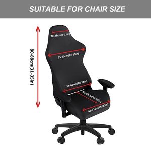 Funda para SILLA DE <span class=keywords><strong>JUEGOS</strong></span> e-sports, personalizable, estirable, lavable a máquina, funda para silla de oficina de videojuegos de ordenador - Product Image 4