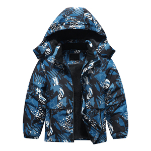 Nouveau Style extérieur à capuche Double fermeture éclair garçons veste <span class=keywords><strong>enfants</strong></span> chaud extérieur Ski <span class=keywords><strong>coupe</strong></span>-<span class=keywords><strong>vent</strong></span> veste <span class=keywords><strong>coupe</strong></span>-<span class=keywords><strong>vent</strong></span> pour garçons et filles - Product Image 4