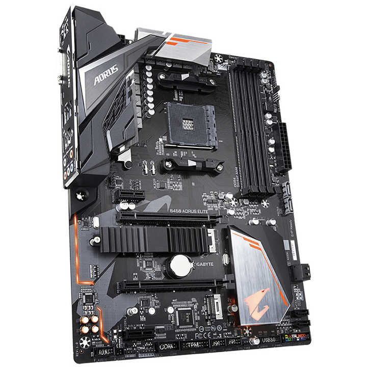 GIGABYTE B450 AORUS ELITE AMDAM4ソケット使用ゲーミングマザーボード