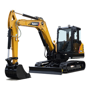Excavatrice sur chenilles SANY SY60C jaune, équipement de construction de taille moyenne, machine de terrassement robuste - Product Image 3