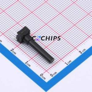 TSW06112-220B331CA Tactile Switch Through hole-4P,6.1x6.1mm Switch Single Pole Single Throw Round Button 1.8N 6.1mm - Product Image 1