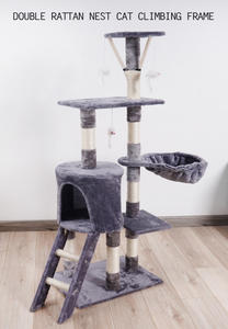 Modedesign Katzen spielen Turm Kletter gymnastik Plüsch Kratz baum - Product Image 3
