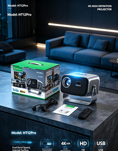 Projecteur intelligent Android 4K HT12Pro 180 °   Mini-projecteur de jeu professionnel rotatif portable pour usage domestique en intérieur - Product Image 1