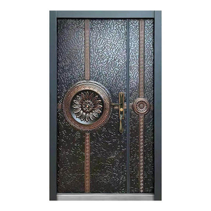 Porte d'entrée principale en acier de style moderne SUNZION, insonorisée, antivol, ignifuge, résistance au feu 1,5h, pour villa extérieure et <span class=keywords><strong>appartement</strong></span> - Product Image 4