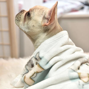 ผ้าห่มสัตว์เลี้ยงสำหรับสุนัขและแมว ผ้าฟลีซคอรัลเนื้อนุ่ม อุ่นสบาย ลายการ์ตูน แฟชั่นทันสมัย ใช้ได้ทุกฤดู - Product Image 1