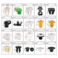 E06 Fournisseur chinois Auto Clips et attaches en plastique pour voiture Fabricant chinois Siège de clou en plastique à fil rapide