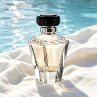 Échantillon Gratuit - Flacon de Parfum de Luxe 50ml en Verre avec Pompe et Bouchon, Boîte Cadeau Personnalisée et Logo pour Cadeau de Mariage