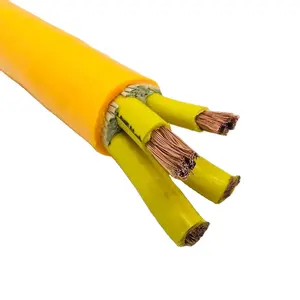 Standard 450/750V YCW 25mm2 pure copper conductor 3 phase 4 wire TPE rubber sheathed electrical cable