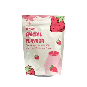 Custom Printed Food Grade Resealable Plastic Chocolate Candy Cookies Packaging Bag Food Storage Pouch