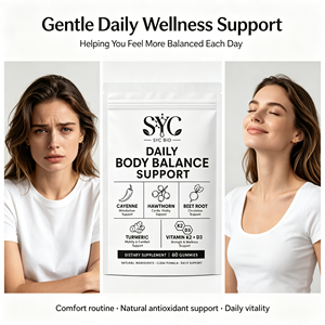 Gomitas Antioxidantes <span class=keywords><strong>de</strong></span> Pimienta <span class=keywords><strong>de</strong></span> Cayena Avanzadas SYC BIO para Adultos, 60 Unidades, Marca Privada, OEM, ODM, Suministro al por Mayor - Product Image 3