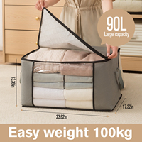 Sac de rangement organisateur de placard pliable de grande capacité de haute qualité avec poignée durable Design Rectangle multifonctionnel