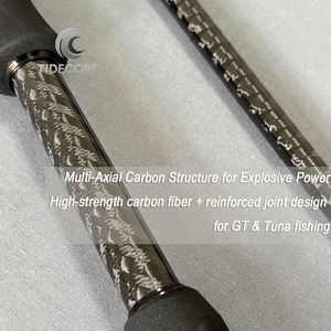 Caña de Pescar Tidecore Custom GT |   Fábrica OEM de <span class=keywords><strong>Cañas</strong></span> de Pescar de Agua Salada de <span class=keywords><strong>Alta</strong></span> <span class=keywords><strong>Gama</strong></span> |   Fabricante de <span class=keywords><strong>Cañas</strong></span> de Pescar de Carbono de 60 a 120 g - Product Image 2