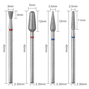 KADS Fraise à ongles en acier au tungstène pour cuticules, diamantée, 3/32'', outil rotatif professionnel pour manucure, pour le retrait du vernis gel - Product Image 2