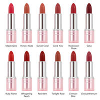 Rouge à lèvres mat romantique, 12 couleurs, style français, longue tenue, fini velours mat, rouge à lèvres mat