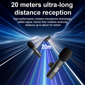 Microphone Lavalier <span class=keywords><strong>Sans</strong></span> <span class=keywords><strong>Fil</strong></span> K9 Professionnel à Réduction de Bruit Type-C pour Téléphones Mobiles <span class=keywords><strong>iPhone</strong></span> & Android - Product Image 4