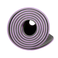 Tapete de Yoga TPE de 15 mm de Espesor, Zona de Amortiguación Acústica, para Práctica en Estudio, Alto Rendimiento, Extra Grueso