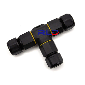 L20 3针t型抽头防水连接器T型电缆连接器IP67工业电源电缆电线连接器 - Product Image 4