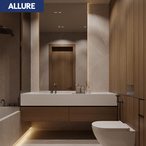 Mueble <span class=keywords><strong>de</strong></span> Baño Allure <span class=keywords><strong>con</strong></span> <span class=keywords><strong>Espejo</strong></span> <span class=keywords><strong>de</strong></span> Esquina, Encimera <span class=keywords><strong>de</strong></span> Madera <span class=keywords><strong>de</strong></span> Roble, Lavabo <span class=keywords><strong>con</strong></span> Gabinete, Diseño Moderno - Product Image 3