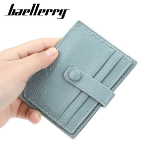 Porte-cartes Baellerry en cuir PU, fin, 4 pouces, avec boucle pour cartes de crédit et permis de conduire - Product Image 4