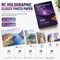 Papier pour l'impression de photos, papier photo jet d'encre holographique, impression photo jet d'encre, papier photo sur mesure, vente en gros OEM, papier photo RC