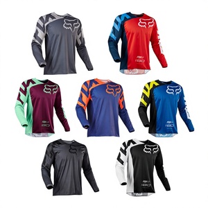Maillot de cyclisme <span class=keywords><strong>VTT</strong></span> <span class=keywords><strong>FOX</strong></span> pour homme et <span class=keywords><strong>femme</strong></span>, manches longues, été, tout-terrain, séchage rapide, polyester perlé, personnalisé - Product Image 2