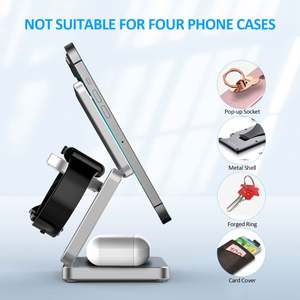 <span class=keywords><strong>Cargador</strong></span> Inalámbrico Magnético Plegable Promocional 3 en 1, Carga Inalámbrica Plegable para Teléfono Móvil, Estación de Carga Rápida - Product Image 6
