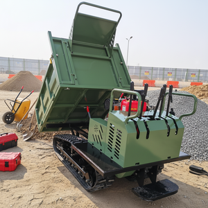1.5Ton Ingénierie Construction Site Dumpers Mini Rock Crawler Camion à benne basculante Véhicule diesel Transporteur sur chenilles en caoutchouc - Product Image 3