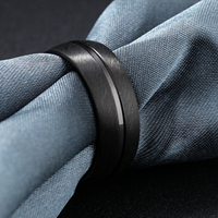 Fabrik-Premium Hip-Hop-Stil Coole Ringe Herr der Ringe Schwarze Ringe für Männer