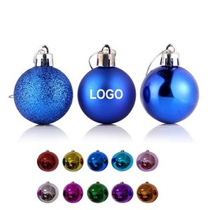 Quả cầu Giáng sinh bóng mờ, bóng nhũ, có logo tùy chỉnh, trang trí cây thông Noel, quà tặng số lượng lớn - Product Image 1