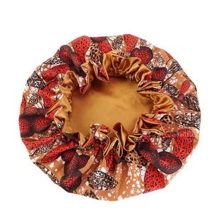 Wholesale African Print Wide Wave Brim Ankara Dashiki <b>Head</b> <b>Cover</b> Women Daily Use Adjustable Satin Bonnet High Quality 443 - Product Image 4