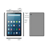 Nouvelle tablette Android Fire 10 pouces 4+32G, tablette éducative avec 4G double SIM Wi-Fi pour le divertissement des adultes