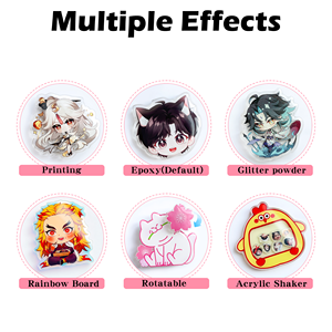 พวงกุญแจอะคริลิคใสลายการ์ตูนอนิเมะแบบกำหนดเอง ราคาโรงงาน พร้อมโลโก้ตามสั่ง - Product Image 4