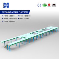 Système de plateformes en acier industriel pour centre de distribution logistique, finition en acier anti-corrosion, acier de qualité industrielle Q235