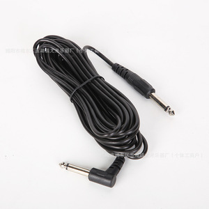 Cable de guitarra de 6.35 mm con conector recto y en ángulo recto de 3 m y 5 m para guitarra eléctrica, bajo, amplificador, cable de instrumento de audio - Product Image 3