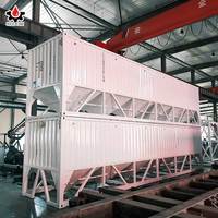 Silo de stockage horizontal portable, conteneur à cendres volantes, trémie, bunker, silo à ciment à vendre