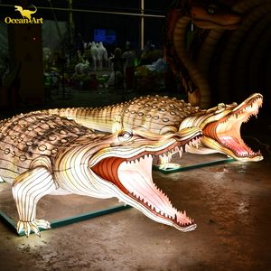 Chinese New Year Diwali Thanksgiving Artificial Outdoor Waterproof Animal Silk Lantern with LED Lights Battery Operated - Product Image 3