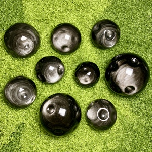 Esfera <span class=keywords><strong>de</strong></span> Cristal Pulido <span class=keywords><strong>de</strong></span> Obsidiana Plateada Natural <span class=keywords><strong>de</strong></span> Alta Calidad al por Mayor para Decoración del Hogar - Product Image 3