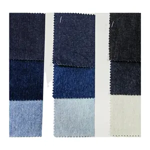 Wholesale good quality knit stock textile stretch denim fabric 6-12 oz spandex fabric for trousers and men jeans