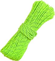 Cordon de paracorde Yongxiang 2 mm vert fluorescent réfléchissant, cordon de parachute ultraléger tressé camouflage pour tente et bâche