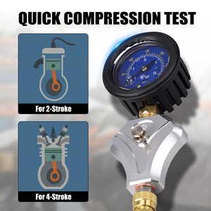 Probador de Compresión de Motor NICECNC para Motores de 2 y 4 Tiempos con Bujías de 10 mm/12 mm/14 mm, Reparación de Motocicletas y ATV - Product Image 2