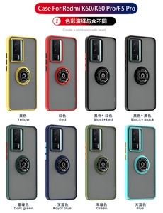Per Xiaomi Redmi K70 K60 K50 K40 K20 Pro K70E K40S Poco X6 F5 <span class=keywords><strong>Mi</strong></span> <span class=keywords><strong>9T</strong></span> Pro <span class=keywords><strong>Cover</strong></span> opaca antiurto custodia posteriore ibrida con anello - Product Image 6