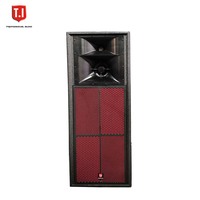 Haut-parleur passif professionnel en bois à double gamme complète de 15 pouces avec système de sonorisation audio à moyenne et longue portée en néodyme