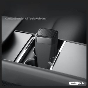 Nuevo Diseño de Contenedor de Basura de Plástico para Auto con Tapa, Almacenamiento en la Consola, Bote de Basura para Vehículo, Accesorios para Auto y Hogar - Product Image 2