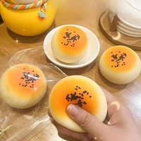 Jouet Squishy en pâte à l'œuf simulée, Balle anti-stress à rebond lent et malléable, Gadget de décompression pour étudiants, Sm