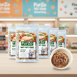 Cibo Umido Naturale per Gatti con Ingredienti Limitati, Senza Cereali, Alto Contenuto Proteico, Manzo, Anatra, Piccione, Pollo, Snack Salutari per la Pelle del Gatto - Product Image 1