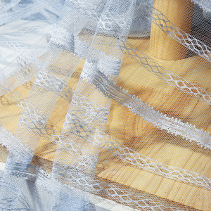 Tessuto <span class=keywords><strong>in</strong></span> Rete di Poliestere Leggero Stile Pizzo Morbido Trasparente Traspirante per Abiti da Donna Gonne <span class=keywords><strong>Tulle</strong></span> e Decorazione di Indumenti - Product Image 2