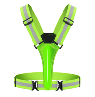 Vêtements réfléchissants de sécurité USB, veste réfléchissante LED pour course nocturne et cyclisme
